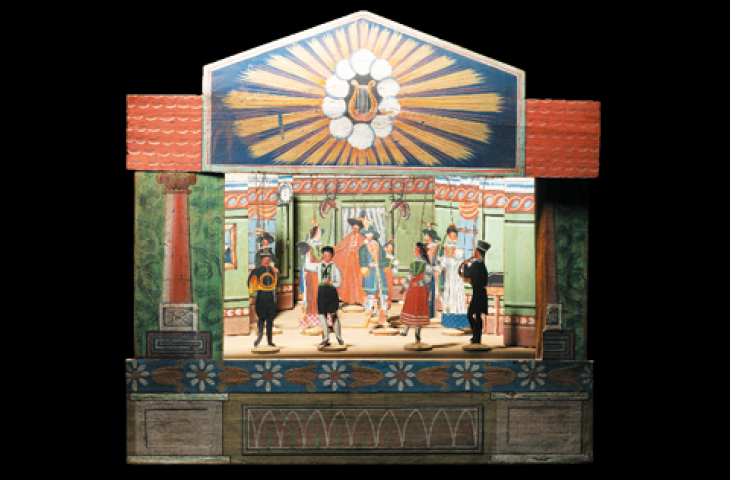 Théâtre miniature Neurenberg, ca. 1830, Bois peint